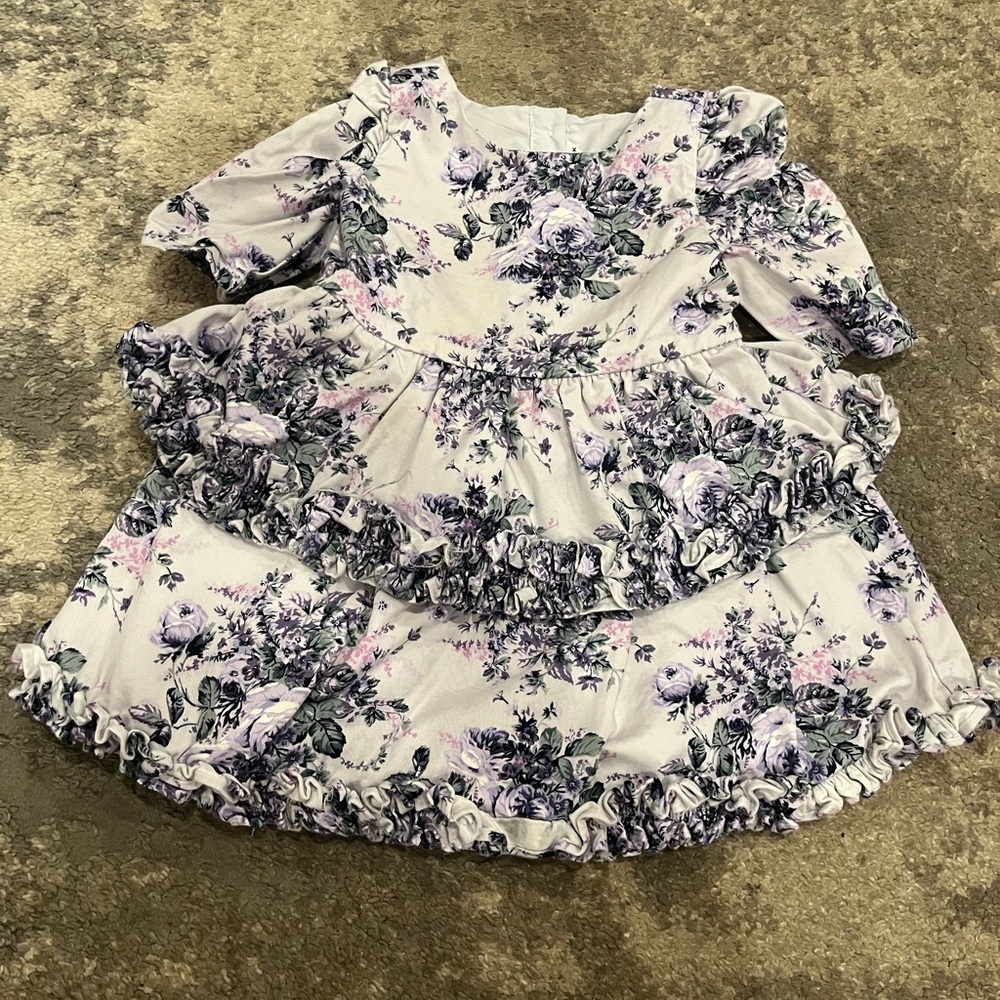 Janie and Jack Lavender Floral Dress